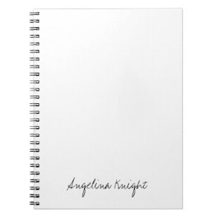 Elegant Stylish Trendy Unique Handwriting Script Notebook