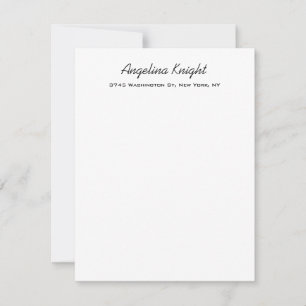 Elegant Stylish Trendy Unique Handwriting Script RSVP Card