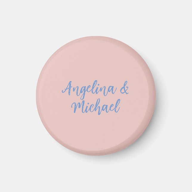 Elegant Stylish Trendy Unique Names Calligraphy Magnet (Front)
