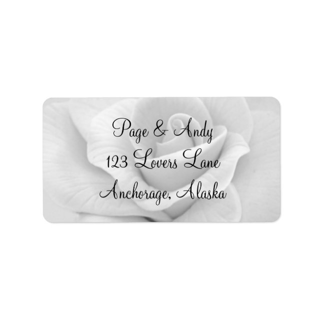 Elegant & Stylish Wedding Label (Front)