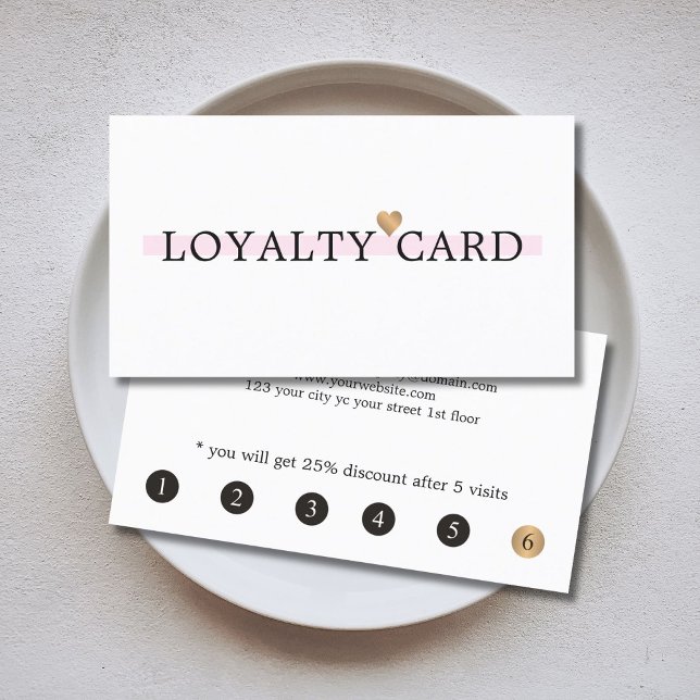 Elegant Stylish White Rose Salon Beauty Loyalty Card (Creator Uploaded)