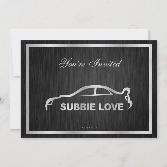 Elegant Subbie Love Invitation (Front)