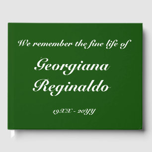 Elegant & Subdued Funeral/Memorial Guestbook