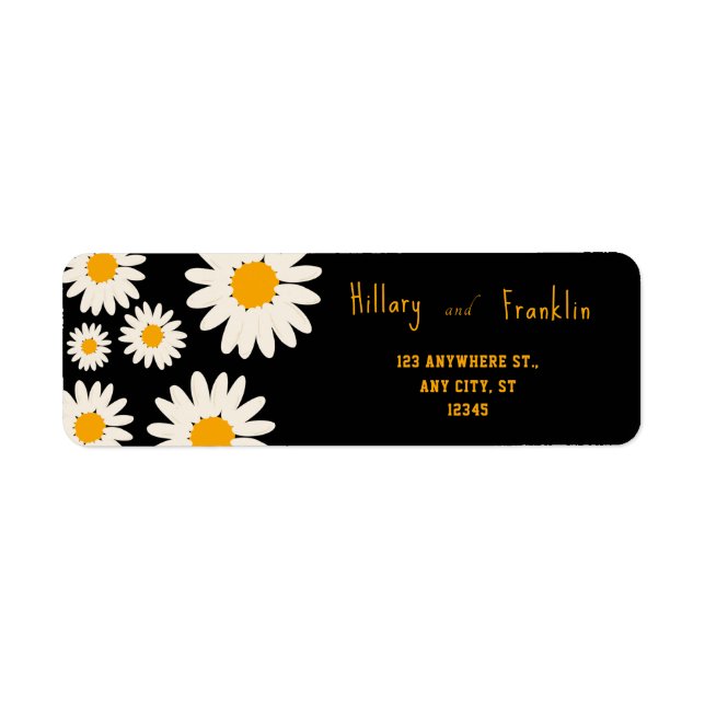 Elegant Summer Daisy Floral Romantic Personalised (Front)