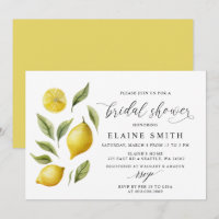 Elegant Summer Lemon Lime Citrus Bridal Shower