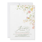 Elegant Summer Meadow Wildflowers Bridal Shower