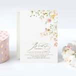 Elegant Summer Meadow Wildflowers Bridal Shower Invitation<br><div class="desc">The lovely bouquet of romantic wildflowers will make any bride's day with these darling invitations. The soft pastel colors are perfect for any spring or summer wedding and could work for any bride-to-be who loves the outdoors! These gorgeous meadow inspired invitations are sure to put a smile on her face...</div>