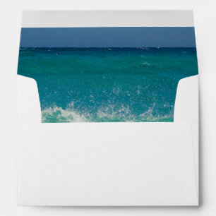 Elegant Summer Ocean Waves Tropical Beach Hawaii Envelope