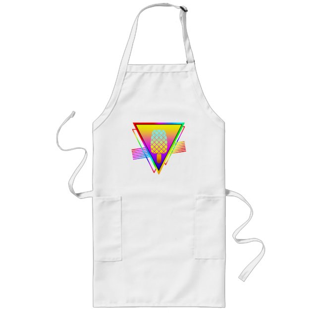 Elegant Summer Retro Ice Drop Long Apron (Front)