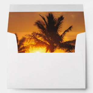 Elegant Summer Sunset Tropical Beach Hawaii Envelo Envelope