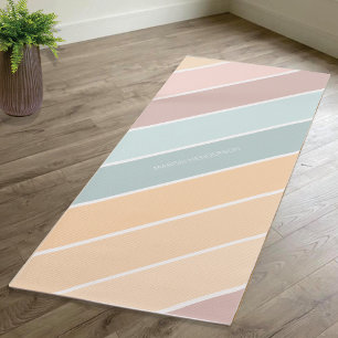 Elegant Summer Vibe Creamy Colours Yoga Mat