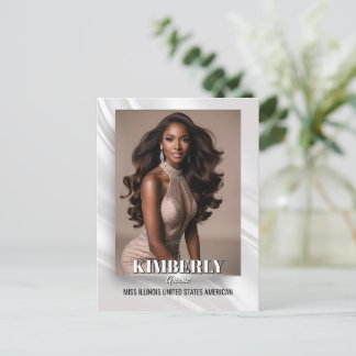 Elegant Sunburst Pageant Promo Postcard