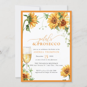 Elegant Sunflower Bridal Shower Invitation