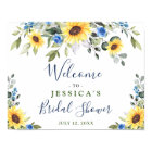 Elegant Sunflowers Eucalyptus Bridal Shower