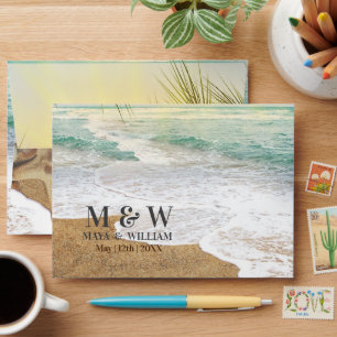 Elegant Sunshine And Blue Ocean Beach Envelope