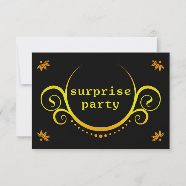 elegant surprise party invitation (Front)