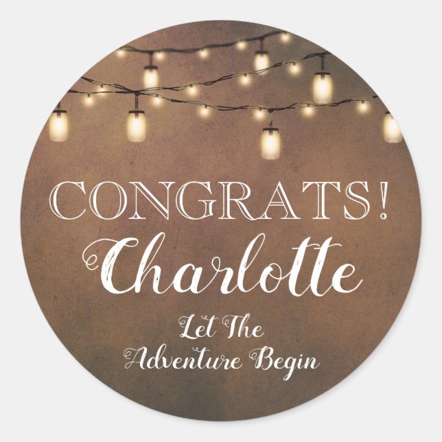 Elegant Surprise Retirement Party Classic Round  Classic Round Sticker (Front)