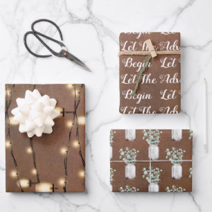 Elegant Surprise Retirement Party  Wrapping Paper Sheet