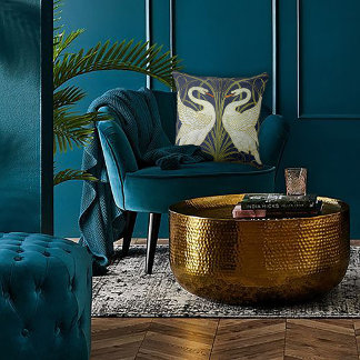 Elegant Swan Dance Art Nouveau Cushion