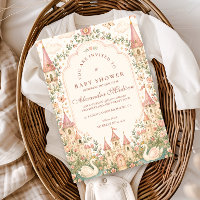 Elegant Swan Princess Castle Baby Shower
