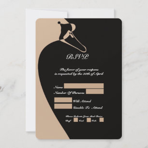 Elegant Swan RSVP Card