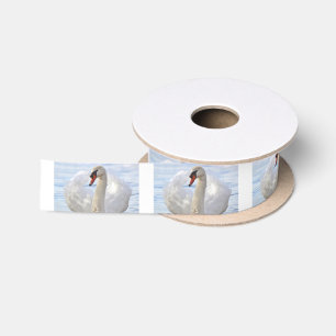 Elegant Swan Satin Ribbon