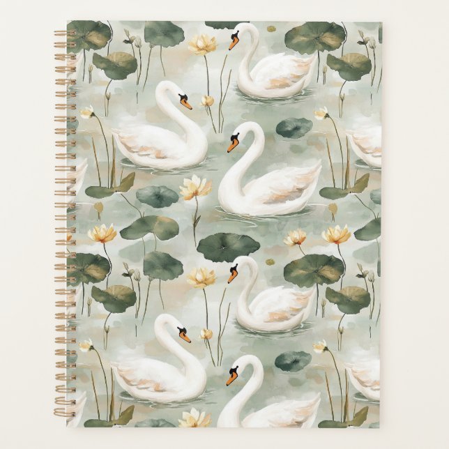  Elegant swans Planner (Front)