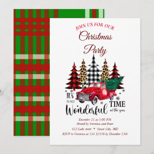 Elegant sweet Christmas invitation