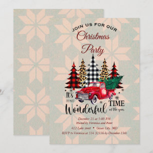 Elegant sweet Christmas invitation