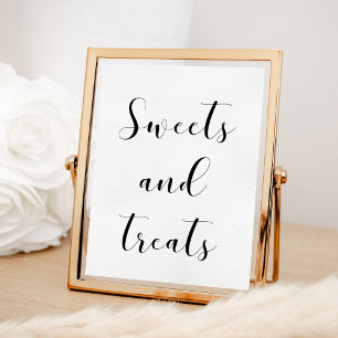 Elegant Sweets and treats wedding sign