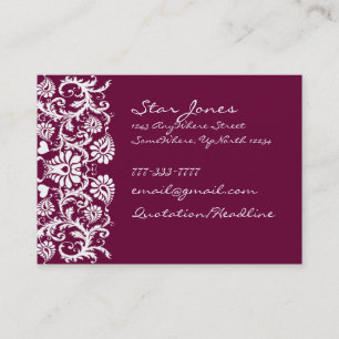 Elegant Swirl Business Card