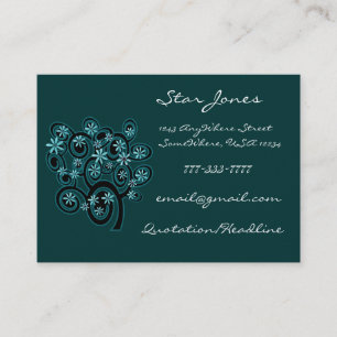 Elegant Swirl Business Card - Customised