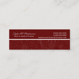 Elegant Swirl Mummy Cards