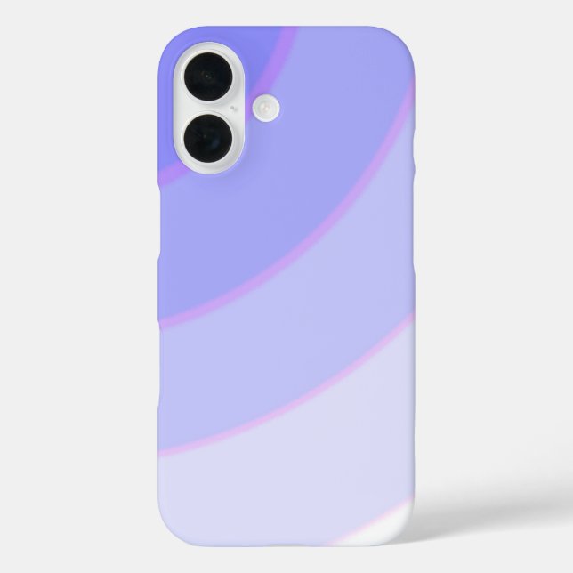 Elegant Swirl Ombre iPhone 16 Case (Back)