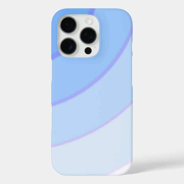 Elegant Swirl Ombre iPhone 16 Case (Back)