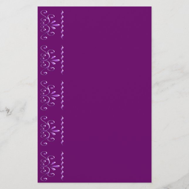 Elegant Swirls Stationery (Front)