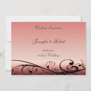 Elegant Swirls Wedding Invitation