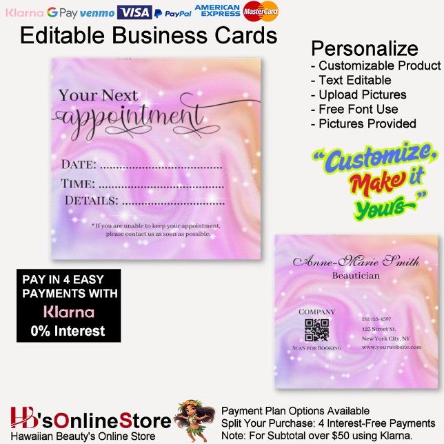 Elegant Swirly Sparkle Appointment Beautician  Square Business Card (Elegant Swirly Sparkle Appointment Beautician Square Business Card.)