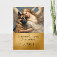 Elegant Sympathy for Loss of German Shepherd