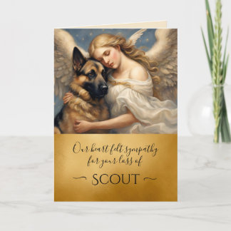 Elegant Sympathy for Loss of German Shepherd Card