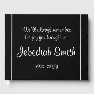 Elegant Sympathy Funeral Guestbook