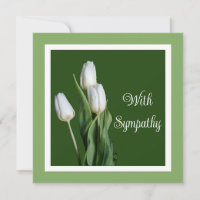 Elegant sympathy white tulips beautiful floral