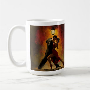 ✨Elegant Tango Couple Romantic Art Design Coffee Mug