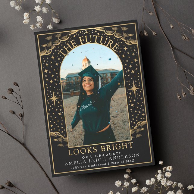 Elegant Tarot Graduation Photo Announcement Card (Creator Uploaded)
