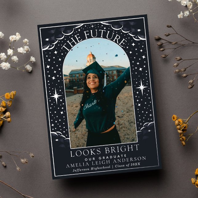 Elegant Tarot Graduation Photo Announcement Card (Creator Uploaded)