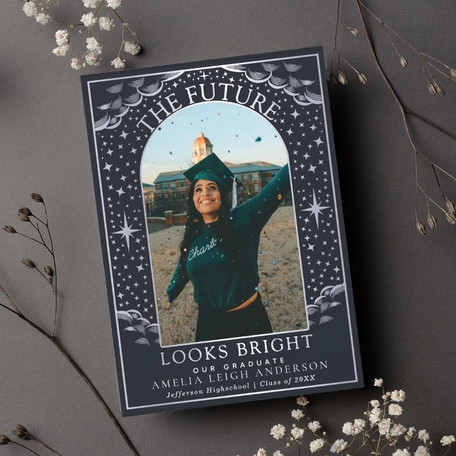 Elegant Tarot Graduation Photo Announcement Card (Creator Uploaded)