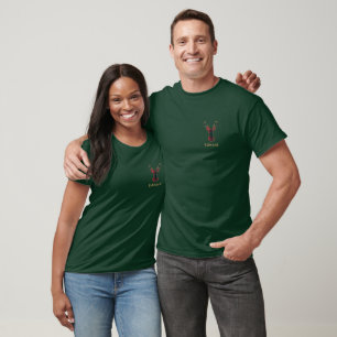 Elegant Tartan Plaid Merry Christmas Family Name T-Shirt