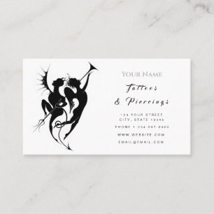 Elegant Tattoos and Piercings Business Card
