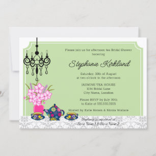 Elegant Tea Party Invitation