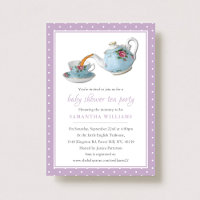 Elegant Teacups Baby Shower Tea Party